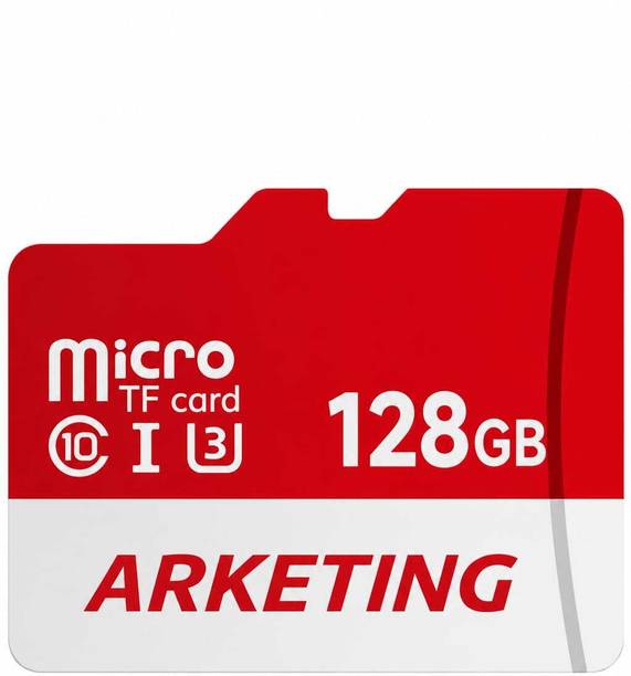 ARKETING C10 TF 128 GB MicroSDXC Class 10 120 MB/s  Memory Card Compatible with Camera, Computer, Gaming Console, Mobile, Tablet