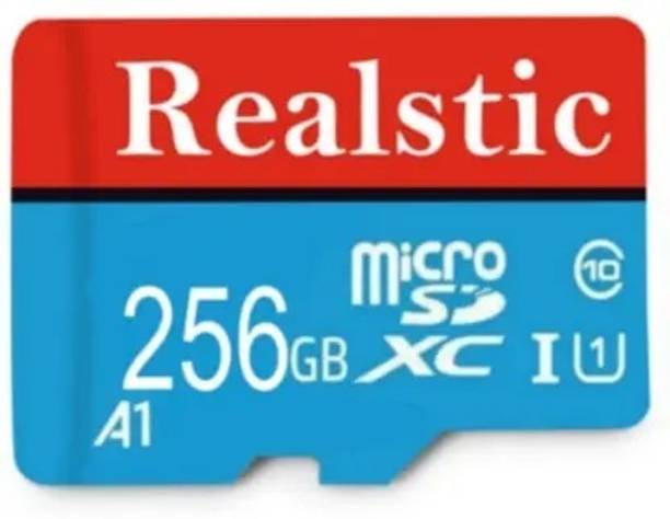 Realstic A1 256 GB MicroSD Card Class 10 130 MB/s Memory Card A1 256 GB MicroSD Card Class 10 130 MB/s  Memory Card Compatible with Camera, Computer, Mobile, Tablet, Gaming Console