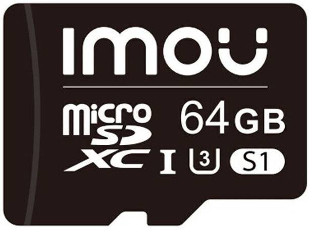 IMOU ST2-64-S1 MicroSDXC Memory Card 64 GB MicroSDXC Class 10 95 MB/s Memory Card Compatible with Gaming Console, Computer, Tablet, Camera, Mobile