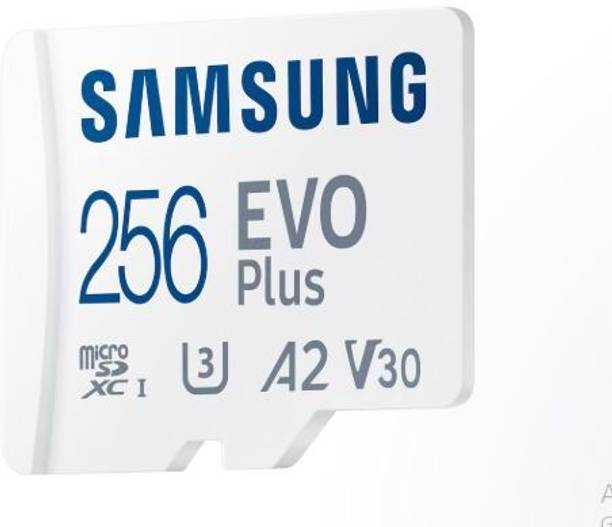 SAMSUNG MB-MCB256SA/IN EVO Plus 256 GB MicroSDXC Class 10 160 MB/s  Memory Card Compatible with Camera, Computer, Gaming Console, Mobile, Tablet
