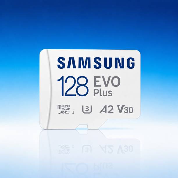 SAMSAM EVO Plus 128 GB MicroSDXC Class 10 Class 10 130 MB/s Memory card Samsung128EVOPLUS128GB EVO 128 GB MicroSDXC Class 10 130 MB/s Memory Card Compatible with Camera, Computer, Gaming Console, Mobile, Tablet