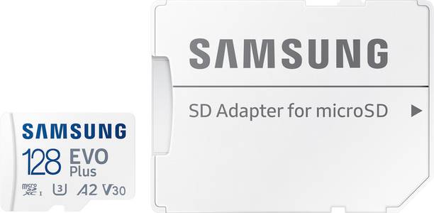 SAMSUNG MB-MC128KA/APCS PLUS 128 GB MicroSDXC Class 10 160 MB/s Memory Card Compatible with Camera, Computer, Gaming Console, Mobile, Tablet