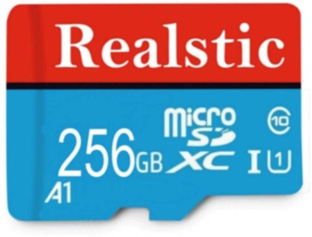 Realstic 256GB-Rl-mmc-045 Ultra 256 GB MicroSDXC Class 10 130 MB/s Memory Card Compatible with Camera, Computer, Mobile, Tablet