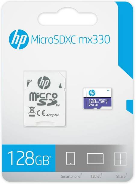 HP Micro SD Card 128GB Memory Card 128GB 128 GB MicroSD Card Class 10 100 MB/s  Memory Card Compatible with Camera, Computer, Tablet, Mobile, Gaming Console