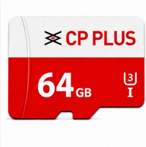 CP PLUS CP-UM64C MicroSDXC 64 GB MicroSDXC Class 10 100 MB/s  Memory Card Compatible with Camera, Computer, Gaming Console, Mobile, Tablet