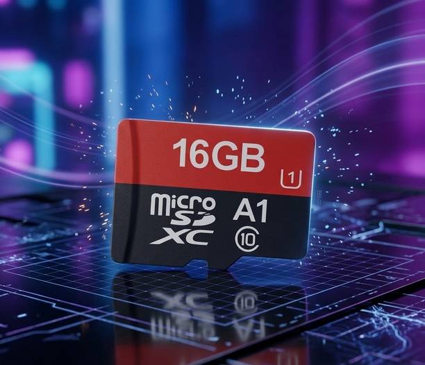 AJ HUB High-Speed 16GB microSDXC A1 Memory Card – Waterproof, Shockproof & Temperature Resistant Storage 16gb memory card 16 GB MicroSDXC Class 10 150 MB/s  Memory Card Compatible with Gaming Console, Computer, Tablet, Camera, Mobile