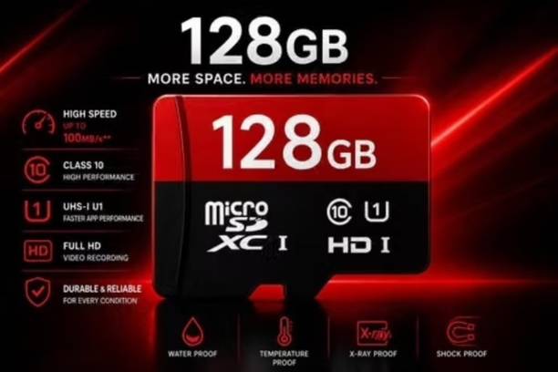 Retailmart SQ-A2U UHS-I Ultra Pro 128 GB MicroSDXC Class 10 140 MB/s  Memory Card Compatible with Mobile, Tablet, Computer, Camera, Gaming Console