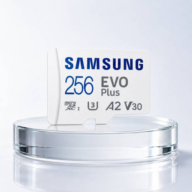 SAMSAM EVO Plus 256GB Extreme Performance microSDXC U3 V30 Memory Card EVO 256 GB MicroSDXC Class 10 130 MB/s Memory Card Compatible with Camera, Computer, Gaming Console, Mobile, Tablet