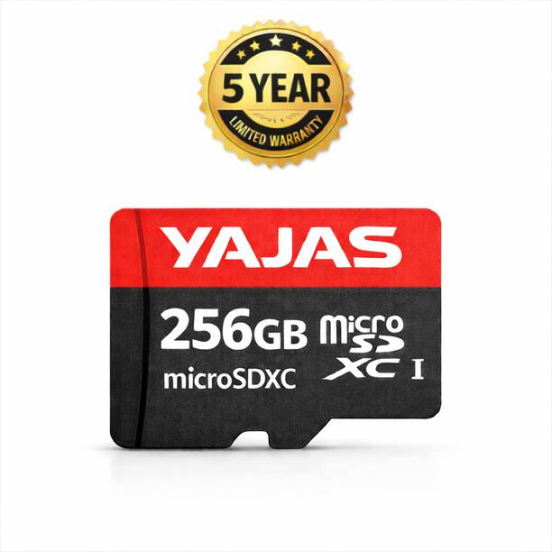 yajas UltraPro 256GB-MEMORYCARD 10 256 GB MicroSDXC Class 10 140 MB/s Memory Card Compatible with Camera, Computer, Mobile, Tablet, Gaming Console