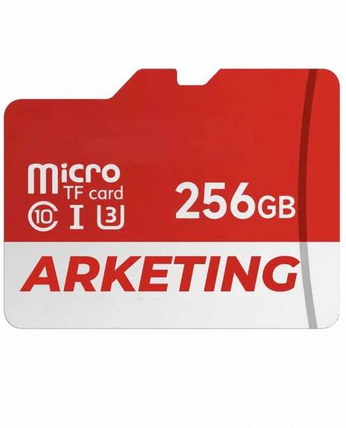 ARKETING U3 256 U3 256 256 GB MicroSDXC Class 10 120 MB/s Memory Card Compatible with Camera, Computer, Gaming Console, Mobile, Tablet