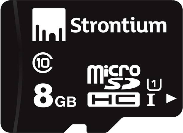 Strontium 8 GB Micro SD Class 10 UHS-I 8 GB MicroSDXC Class 10 24 MB/s  Memory Card Compatible with Camera, Mobile, Gaming Console, Tablet