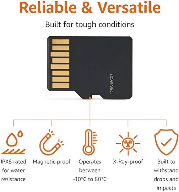 Realstic 256GB memory Card Ultra Pro 256 GB MicroSDXC Class 10 130 MB/s  Memory Card Compatible with Camera, Computer, Gaming Console, Mobile, Tablet