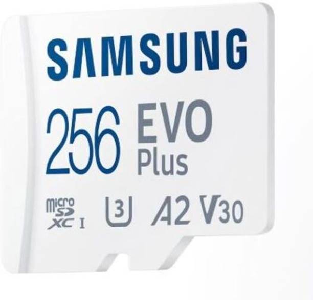SAMSUNG MB-MCB256SA/MLZA EVO PLUS 256 GB MicroSDXC Class 10 130 MB/s Memory Card Compatible with Computer, Camera, Mobile, Gaming Console, Tablet