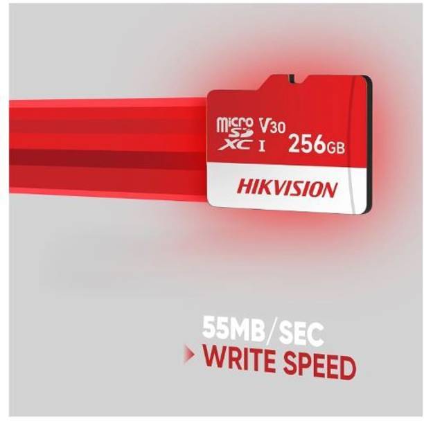 HIKVISION HS-TF-D1(DZ)/256G/INDIA/SA/WW V30 256 GB MicroSDXC Class 10 90 MB/s Memory Card Compatible with Camera, Mobile, Tablet, Gaming Console, Computer