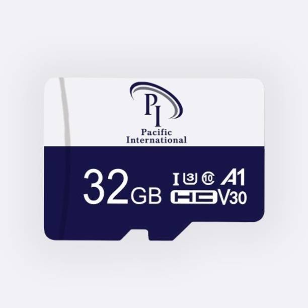 PACIFIC INTERNATIONAL MicroSD IU 3 32GB SD CARD With Adapter UHS Class 3 32 GB MicroSDXC UHS Class 3 85 MB/s Memory Card Compatible with Computer, Mobile, Tablet