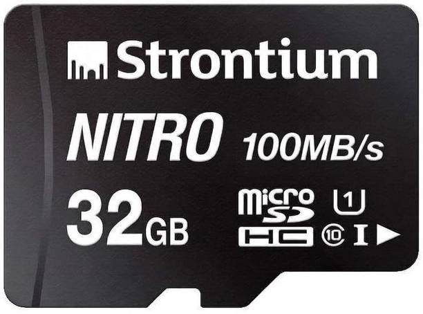 Strontium 32 GB Micro SD Class 10 UHS-I U1 32 GB MicroSDXC Class 10 100 MB/s  Memory Card Compatible with Camera, Mobile, Gaming Console, Tablet