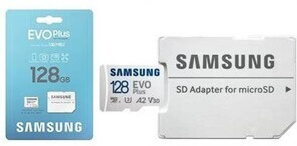 SAMSUNG SA128M06 EVO Plus Compact 128 GB MicroSDXC Class 10 160 MB/s  Memory Card Compatible with Camera, Computer, Gaming Console, Mobile, Tablet