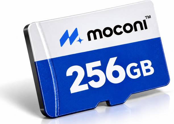 MOCONI 256-GB Memory Card U-3/A1/V30 256 GB MicroSDXC Class 10 160 MB/s Memory Card Compatible with Camera, Computer, Mobile, Tablet