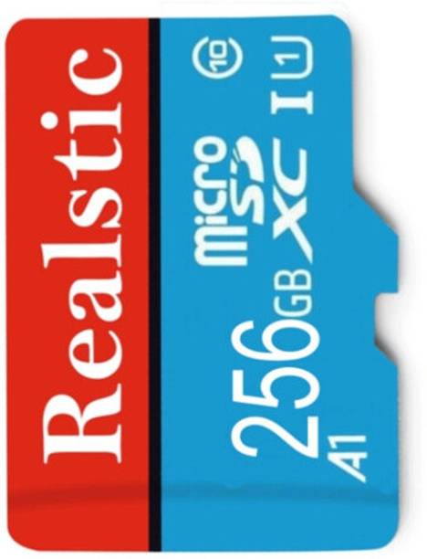 Realstic 256GB-Rl-mmc-047 Ultra 256 GB MicroSDXC Class 10 130 MB/s Memory Card Compatible with Camera, Computer, Mobile, Tablet