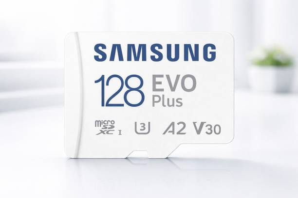 SAMSAM EVO Plus 128 GB MicroSDXC Class 10 130 MB/s Memory Card EVO 128 GB MicroSDXC Class 10 130 MB/s Memory Card Compatible with Camera, Computer, Gaming Console, Mobile, Tablet