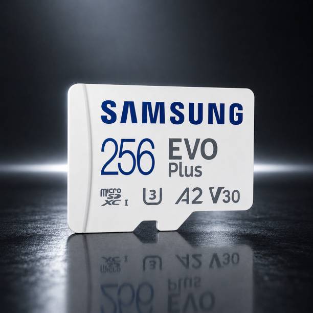 SAMSAM EVO Plus 256GB Professional Grade microSDXC Memory Card EVO 256 GB MicroSDXC Class 10 130 MB/s Memory Card EVO 256 GB MicroSDXC Class 10 130 MB/s Memory Card Compatible with Camera, Computer, Gaming Console, Mobile, Tablet