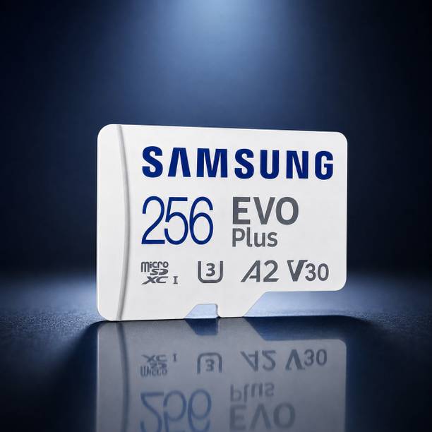 SAMSAM EVO Plus 256GB Ultra Fast Performance memory Card EVO 256 GB MicroSDXC Class 10 130 MB/s Memory Card Compatible with Camera, Computer, Gaming Console, Mobile, Tablet