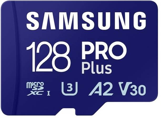 SAMSUNG MB-MD128SA/APC Pro Plus 128 GB MicroSDXC UHS Class 3 180 MB/s  Memory Card Compatible with Camera, Gaming Console, Mobile, Tablet