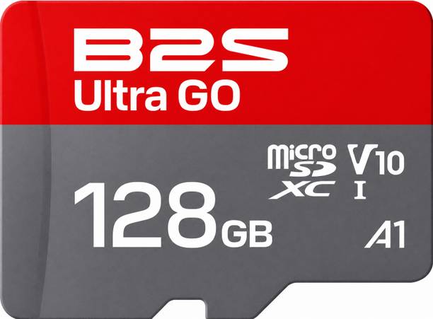 B2S Ultra 128GB MicroSDXC UHS-I A1 Ultra Pro 128 GB MicroSDXC Class 10 160 MB/s  Memory Card Compatible with Camera, Computer, Gaming Console, Mobile, Tablet