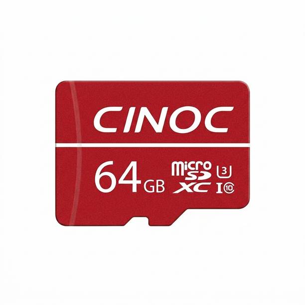 CINOC CN10 High Performance V30, 4K Video, A2 App Performance 64 GB MicroSDXC Class 10 170 MB/s  Memory Card Compatible with Camera, Computer, Gaming Console, Mobile, Tablet