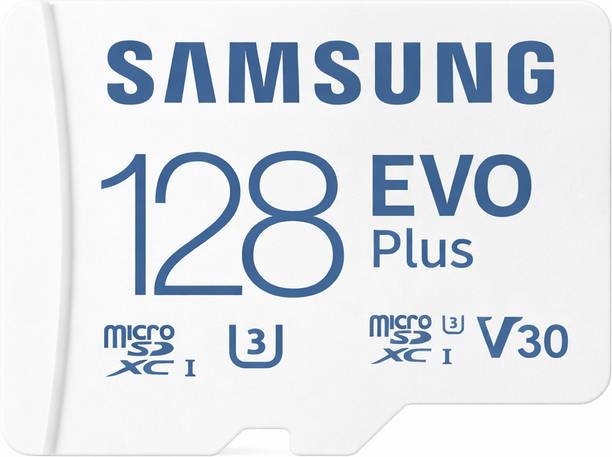 SAMSUNG Elite Series Evo 128 GB MicroSDXC Class 10 160 MB/s  Memory Card Compatible with Camera, Computer, Gaming Console, Mobile, Tablet