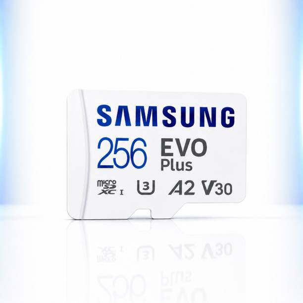 SAMSAM EVO Plus 256GB Advanced Micro Memory Card EVO 256 GB MicroSDXC Class 10 130 MB/s Memory Card Compatible with Camera, Computer, Gaming Console, Mobile, Tablet