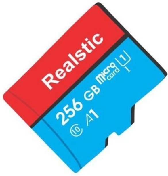 Realstic 256GB-Rl-mmc-050 Ultra 256 GB MicroSDXC Class 10 130 MB/s Memory Card Compatible with Camera, Computer, Mobile, Tablet