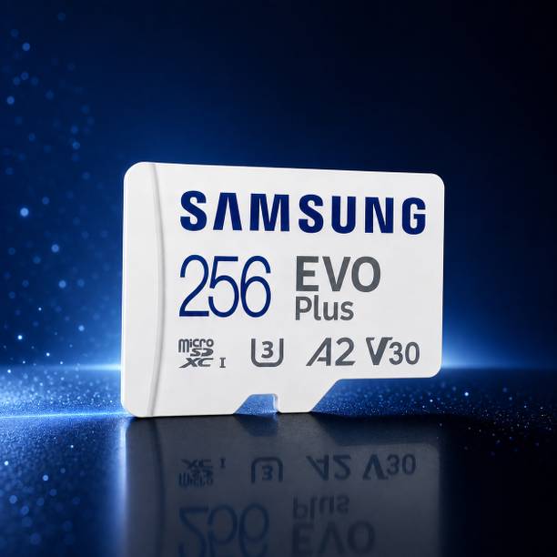 SAMSAM EVO Plus 256GB Ultra Durable microSDXC UHS-I A2 V30 EVO 256 GB MicroSDXC Class 10 130 MB/s Memory Card Compatible with Camera, Computer, Gaming Console, Mobile, Tablet