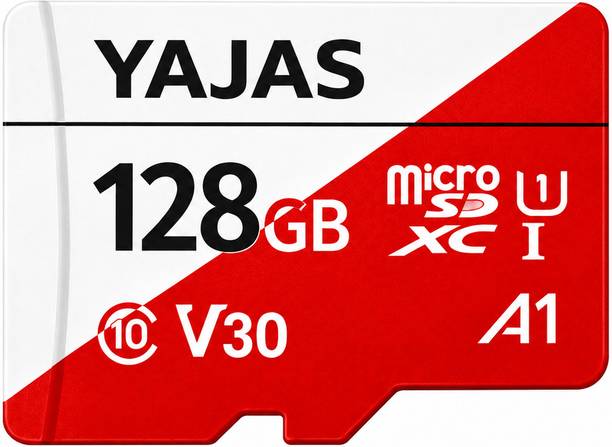 yajas Memorycard-128GBSDCARD-SSDISK 10 128 GB MicroSDXC Class 10 149 MB/s  Memory Card Compatible with Camera, Computer, Gaming Console, Mobile, Tablet