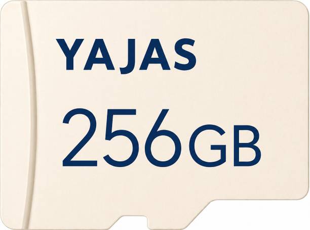 yajas 256GBMEMORYCARD-EVWHITE 10 256 GB MicroSDXC Class 10 140 MB/s  Memory Card Compatible with Camera, Computer, Gaming Console, Mobile, Tablet