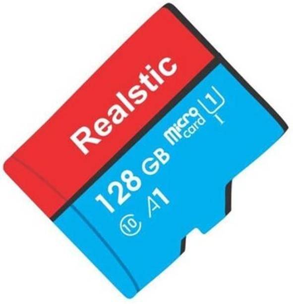Realstic 128GB-Rl-mmc-029 Ultra 128 GB MicroSDXC Class 10 130 MB/s  Memory Card Compatible with Camera, Computer, Mobile, Tablet