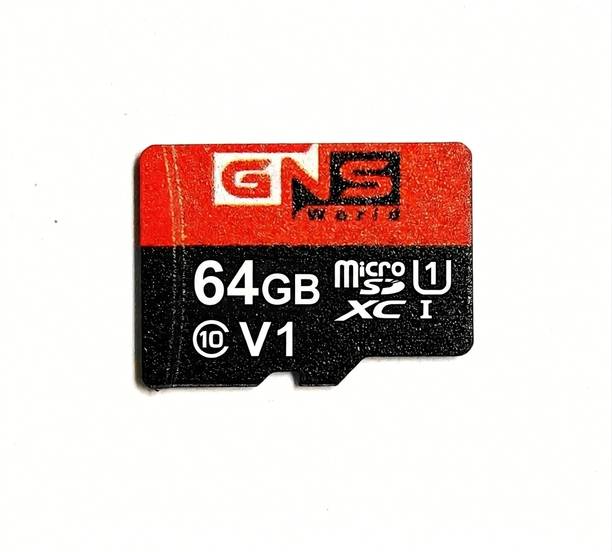 GNS World G-M500 M500 64 GB MicroSDXC Class 10 140 MB/s Memory Card Compatible with Computer, Gaming Console, Mobile, Tablet