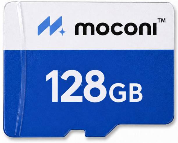 MOCONI 128GB Memory Card U-3/A1/V30 128 GB MicroSDXC Class 10 160 MB/s Memory Card Compatible with Camera, Computer, Mobile, Tablet