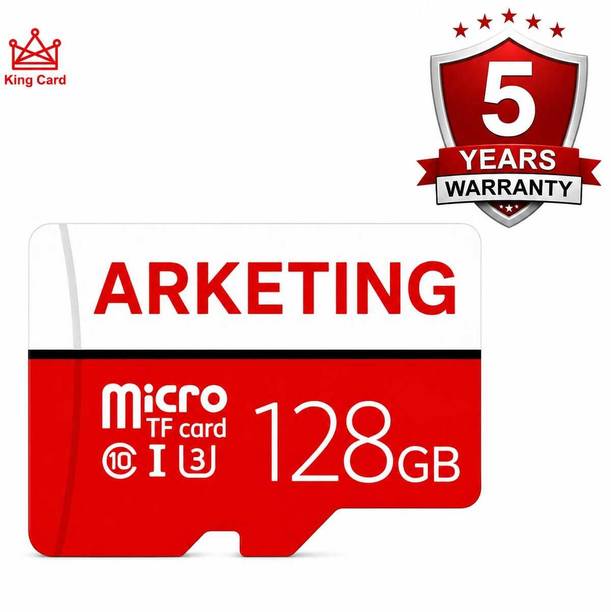 ARKETING MSD128-ZT MSD128-ZT 128 GB MicroSDXC Class 10 120 MB/s  Memory Card Compatible with Camera, Computer, Gaming Console, Mobile, Tablet