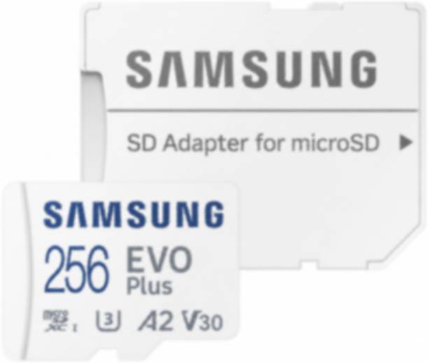 SAMSUNG EVO Plus 256 GB,, EVO PLUS 256 GB MicroSDXC Class 10 130 MB/s  Memory Card Compatible with Computer, Tablet, Camera, Gaming Console, Mobile