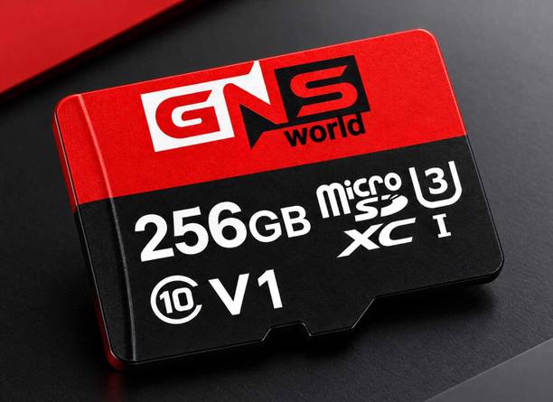 GNS World V10 Ultra 256 GB MicroSDXC Class 10 140 MB/s Memory Card Compatible with Camera, Computer, Mobile, Tablet