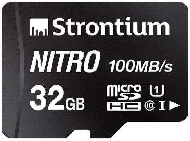 Strontium 32 GB Micro SD Class 10 UHS-I U1 32 GB MicroSDXC Class 10 100 MB/s  Memory Card Compatible with Camera, Mobile, Gaming Console, Tablet
