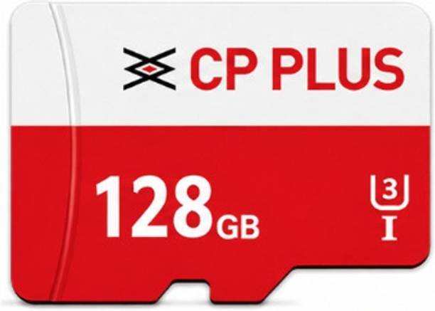 CP PLUS CP-UMC128C High Speed UHS-I U3 Series 128 GB MicroSDXC Class 10 100 MB/s Memory Card Compatible with Camera, Computer, Gaming Console, Mobile, Tablet