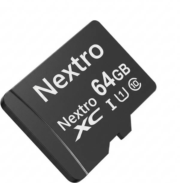 Nextro MC-64G Ultra High Speed 64 GB MicroSDXC Class 10 90 MB/s  Memory Card Compatible with Gaming Console, Computer, Tablet, Camera, Mobile