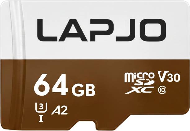 LAPJO LAP642025 Ai Series 64 GB MicroSDXC Class 10 95 MB/s  Memory Card Compatible with Computer, Tablet, Camera, Mobile