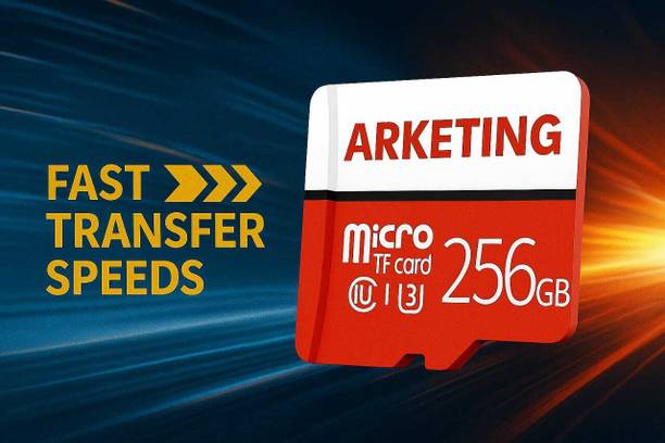 ARKETING UG/256 VP/256 256 GB MiniSD Card Class 10 120 MB/s  Memory Card Compatible with Camera, Gaming Console, Mobile, Tablet