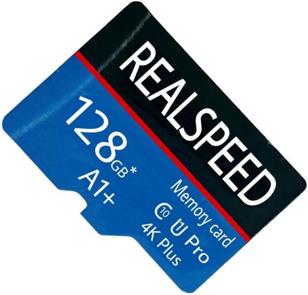 Realspeed 128GBA1 microPlus U1 4K 128 GB MMC Micro Card Class 10 130 MB/s  Memory Card Compatible with Computer, Mobile, Tablet