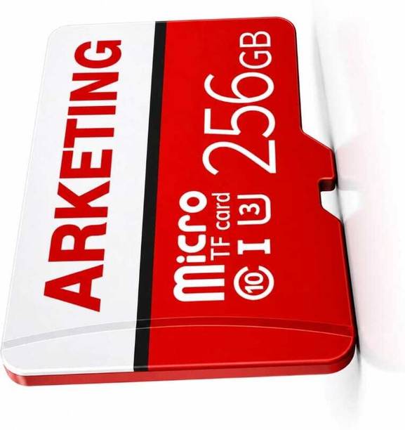 ARKETING ARK-MC256-008J6X 256 W 256 GB MMC Micro Card Class 10 120 MB/s Memory Card Compatible with Camera, Computer, Gaming Console, Mobile, Tablet