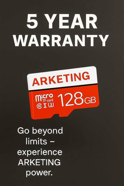 ARKETING V128 Q128 128 GB MMC Micro Card Class 10 120 MB/s  Memory Card Compatible with Mobile, Tablet