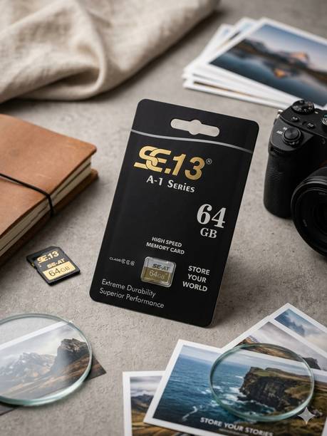 SE.13 A-1 Series A-1 64 GB MMC Class 10 100 MB/s Memory Card Compatible with Mobile